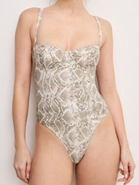 NWT • Good American • Sand Snake Swimsuit •